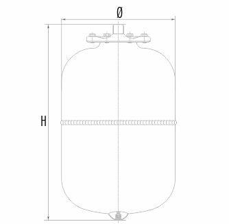 AR+12, 12 literes HMV tágulási tartály