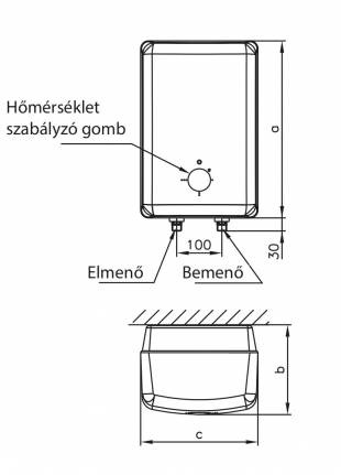 Hajdu FT10, 10 literes felső elhelyezésű villanybojler