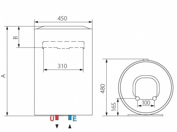 Ariston Lydos R 80V 1,8K EU, 80 literes villanybojler