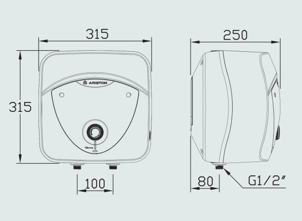 Ariston AN LUX 6 OR, 6 literes felső elhelyezésű villanybojler (3626236)