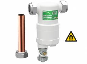 FAR kompakt fehér egyenes mágneses iszapleválasztó 3/4''