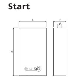 Riello Start 24 KI LN kombi kéményes gázkazán