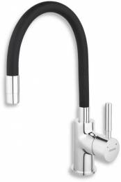 Ferro Zumba álló mosogató csaptelep flexibilis kifolyócsővel, fekete BZA4B