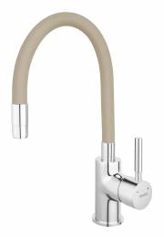 Ferro Zumba álló mosogató csaptelep flexibilis kifolyócsővel, bézs BZA4P