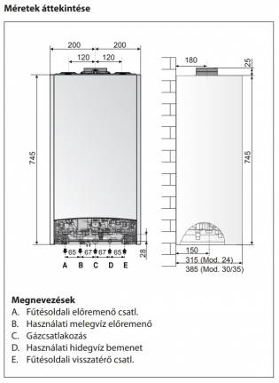 Ariston Clas One Wifi 24 Fali kondenzációs kombi gázkazán (3302123)